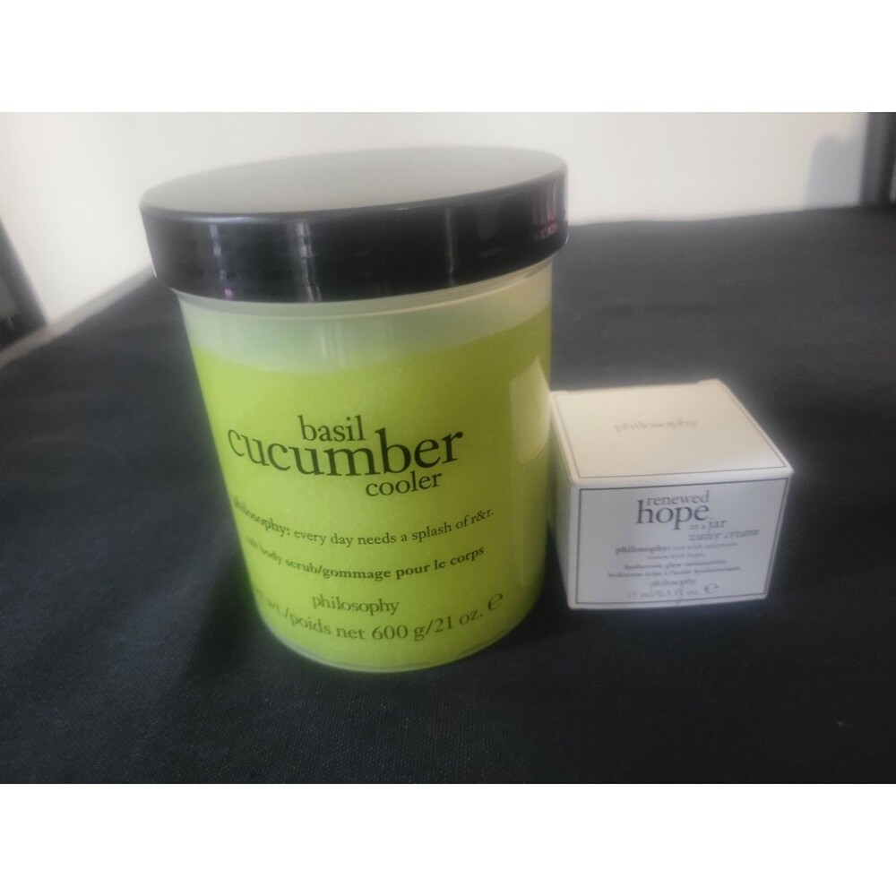 Basil Cucumber Cooler Body Scrub 21oz PLUS Free Renewed Hope